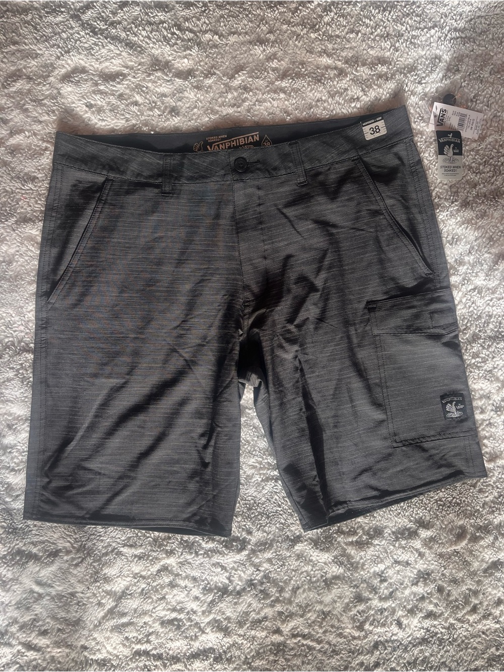 Vans Men’s Black Cargo Shorts